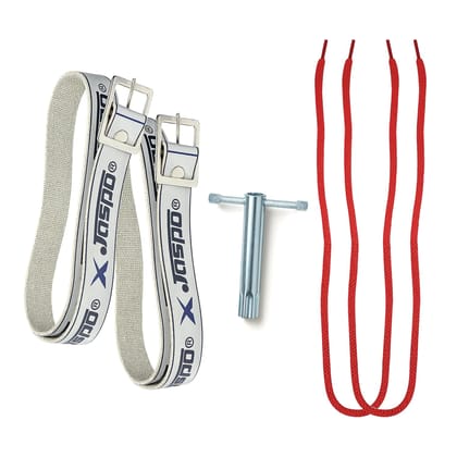 JASPO Adjustable Roller Skates Accessories Set, 1 Skating Key, 2 Belt and 2 lace. Useful for Roller Skates.