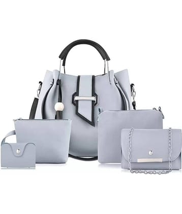 Fargo Light Grey Artificial Leather Handheld