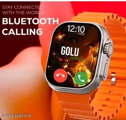 T800 Ultra Smart Watch with Orange Ocean Band