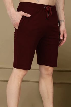 Maroon - Terry Shorts-M