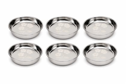 Premium Stainless Steel Dish Bowl Set of 6