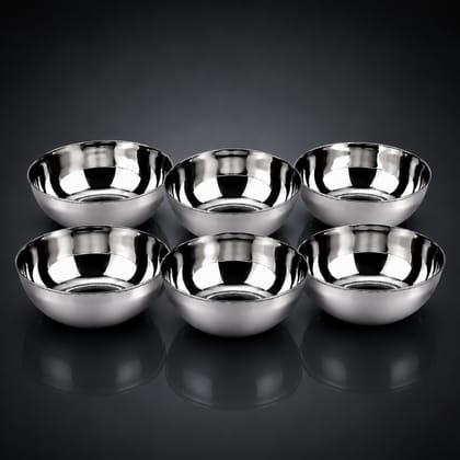 Premium Mirror Finish Stainless Steel Apple Bowl Set