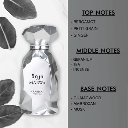 Arabiyat Prestige Marwa Eau De Parfum 100ml Premium Luxury Long Lasting Woody Aromatic Designer Perfume for Men