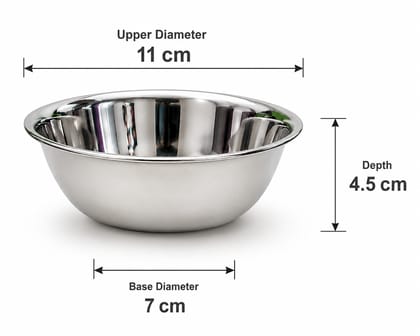 Premium Stainless Steel Bowl Set for Kitchen. Multipurpose Serving Bowls, Food Grade Steel, Katori Set for Dal, Curry, Snacks & Dessert. Durable & Rust Resistant