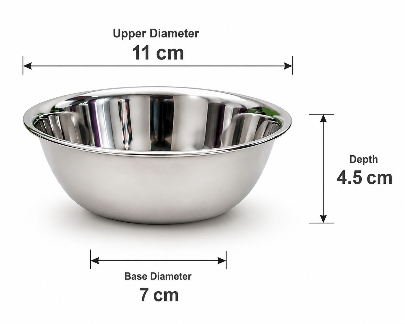 Premium Stainless Steel Bowl Set for Kitchen. Multipurpose Serving Bowls, Food Grade Steel, Katori Set for Dal, Curry, Snacks & Dessert. Durable & Rust Resistant