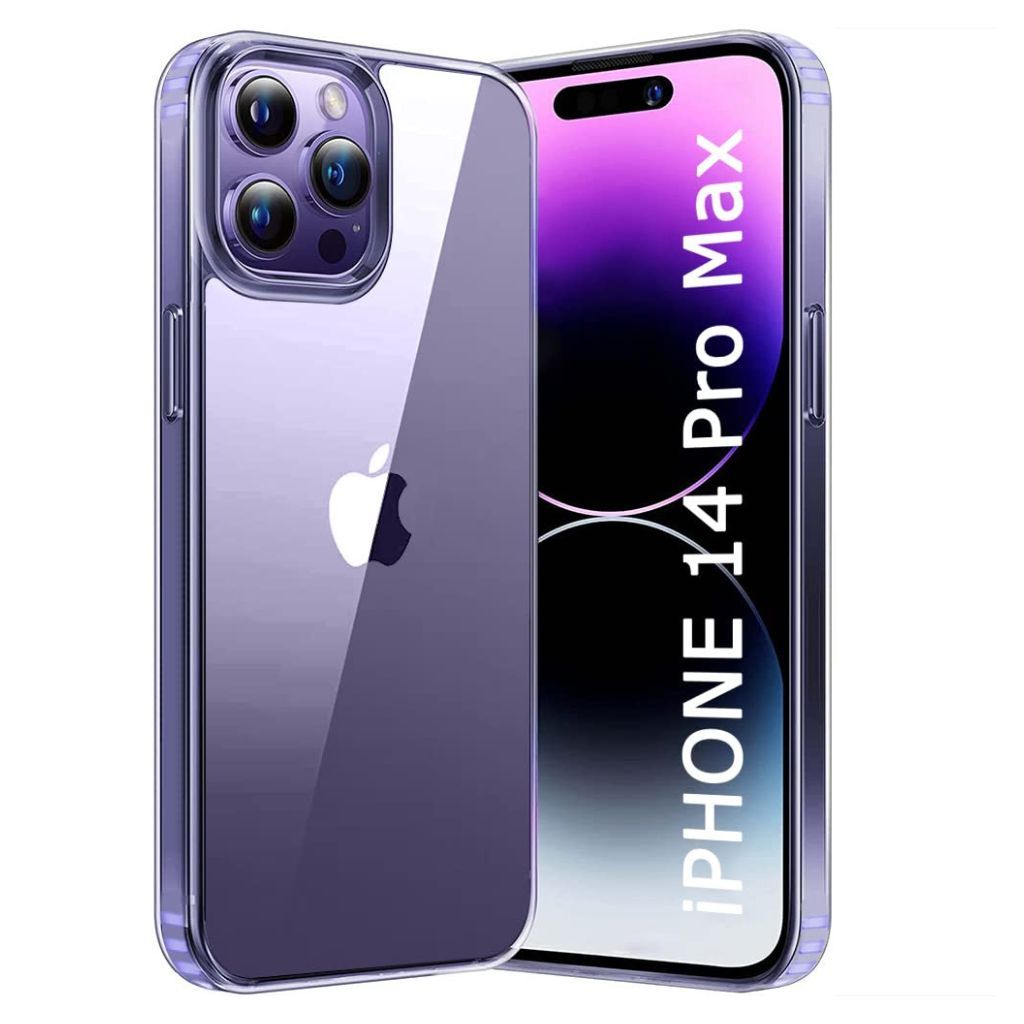 V3Deals Crystal Clear Hard Back Cover Compatible with iPhone 14 Pro Max 6.7 Inch | Shockproof Drop Protection | Transparent Slim Scratch Resistant Case Cover for 14 Pro Max | Clear (iPhone 14 Pro Max)