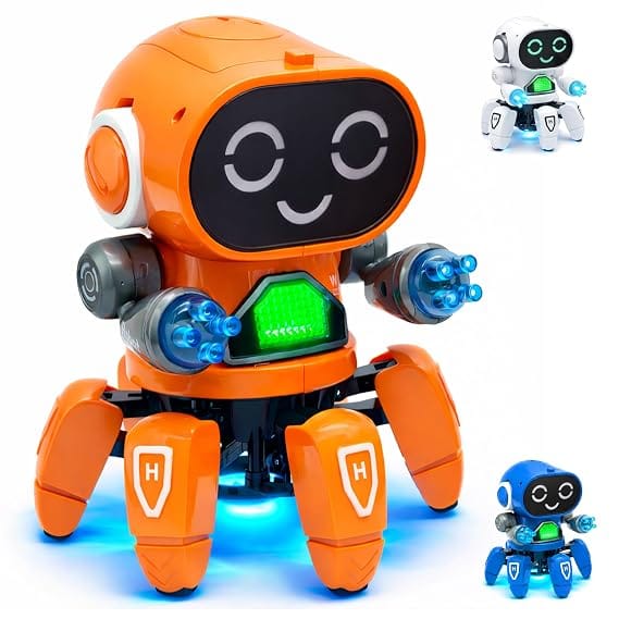VGRASSP Bot Robot Pioneer Colorful Lights and Music All Direction Movement Dancing Robot Toys for Boys and Girls (Color as per Stock Availability)