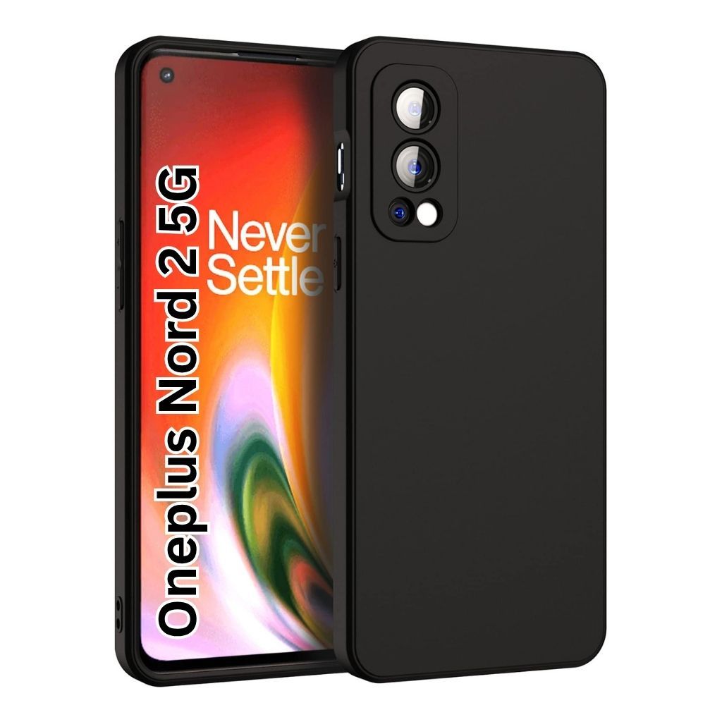 V3Deals Silicon Back Cover for OnePlus Nord 2 5G, Slim Fit Raised edges guard camera and screen scratches, Precise port cutouts, Durable flexible silicon
