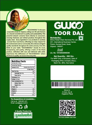 GUJCO Toor Dal
