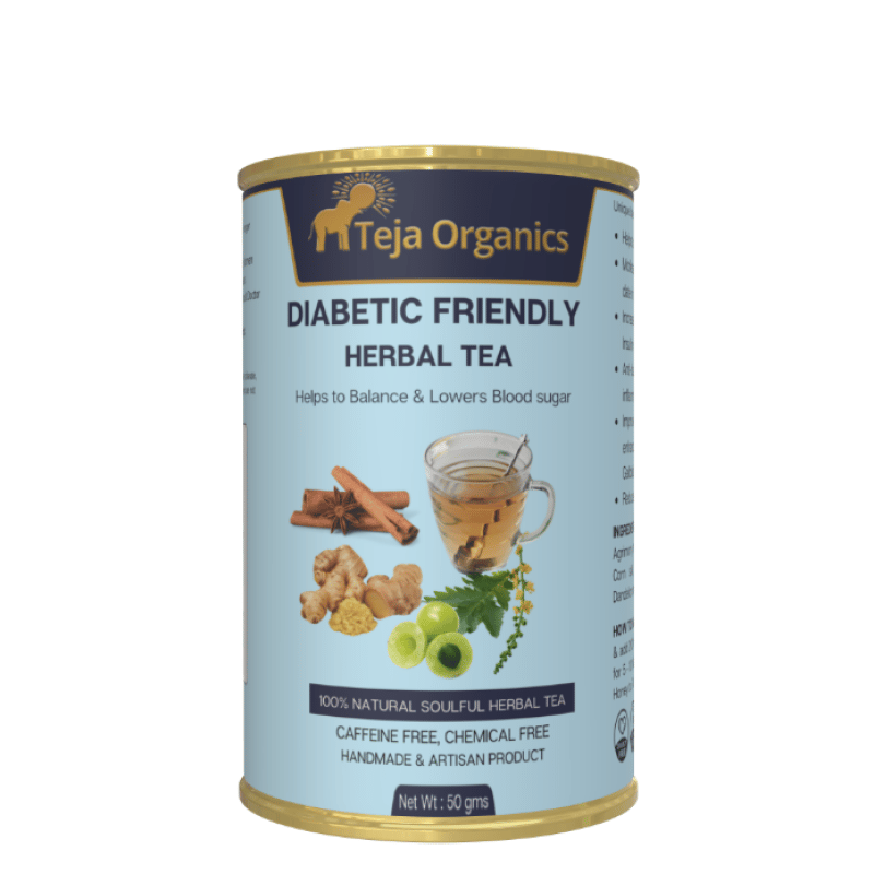 Diabetic Friendly Herbal Tea 50gm | Helps to improves Metabolism Digestion