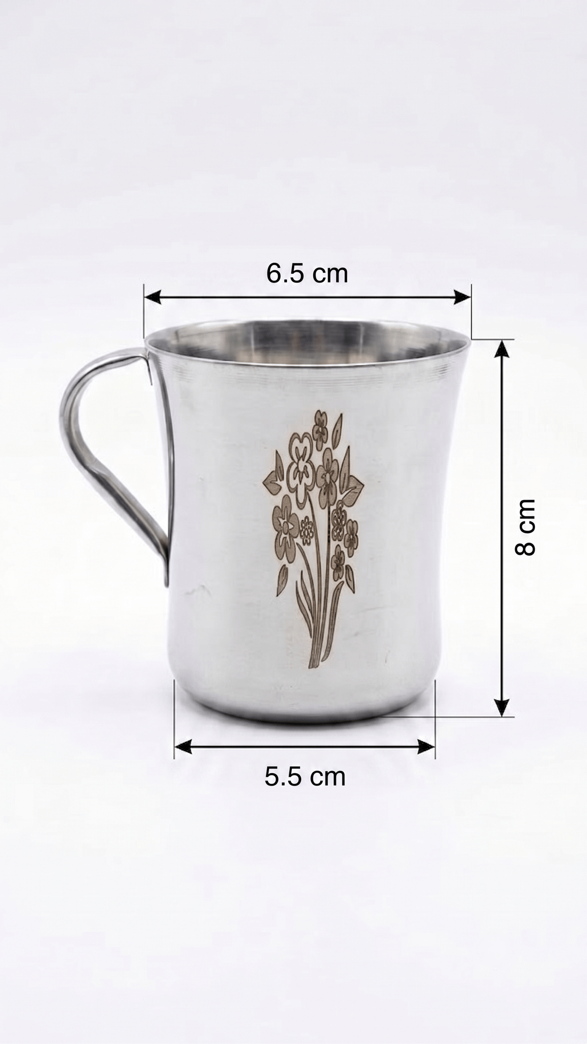  WEKTU  Stainless Steel Tea Cup 6 Pcs