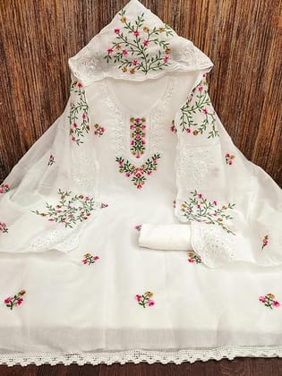 Sidhidata Women's Heavy Cotton Thread & Sequence Embroidery Work Unstitched Salwar Suit Dress Material With Chanderi Sequence Work Dupatta (Free Size) Sidhidata Women's Heavy Cotton Thread & Sequence Embroidery Work Unstitched Salwar Suit Dress Material With Chanderi Sequence Work Dupatta (Free Size)