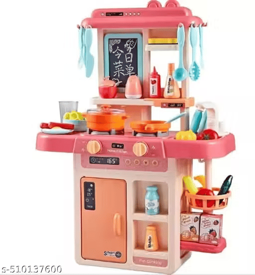 42-Piece Kids Kitchen Playset with Running Water