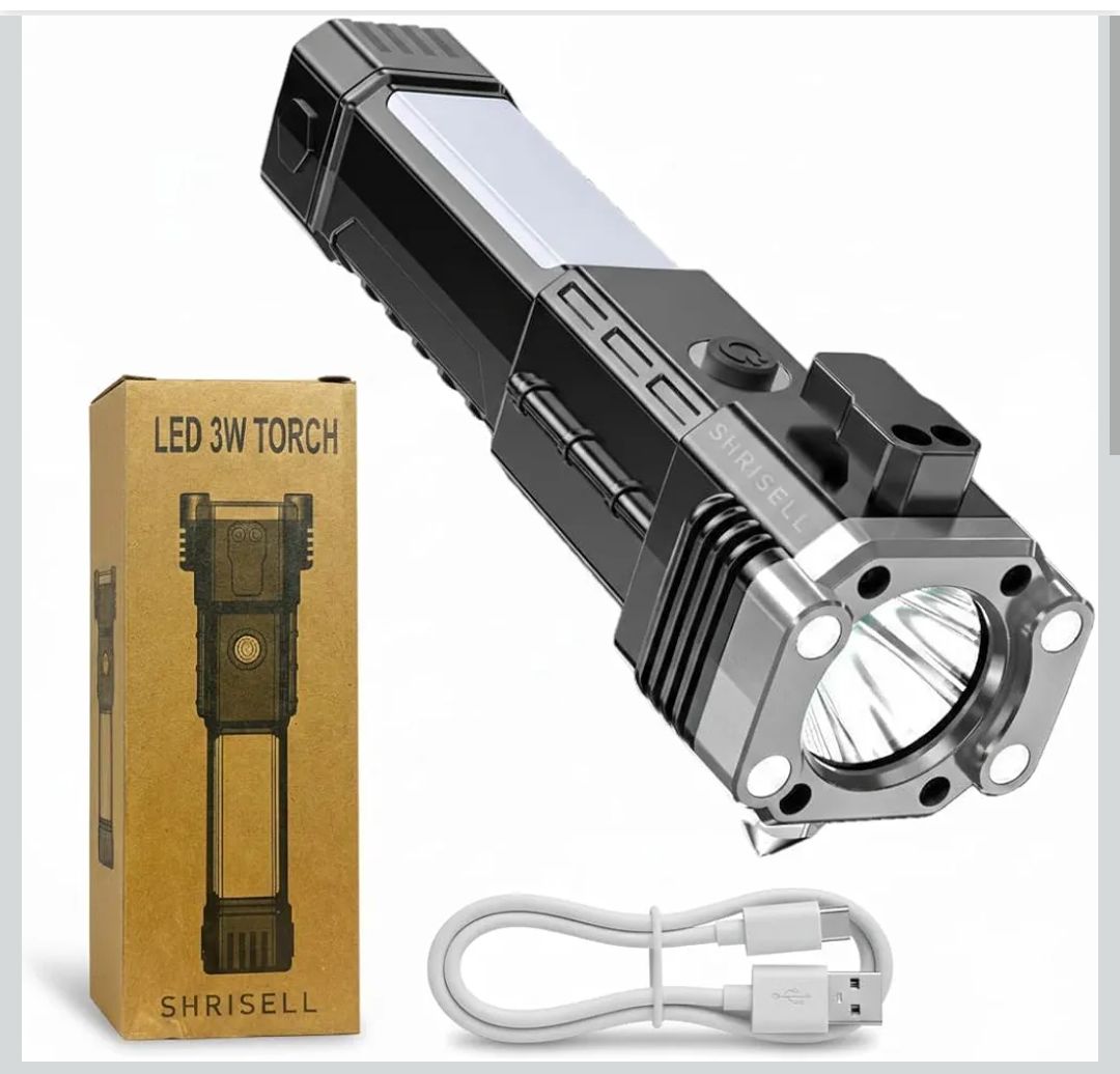 Hammer Long Range Rechargeable LED Torch
