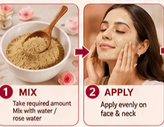 SHUSHRAJ JAIVIK 3 in 1 Herbal Facial Powder Combo | Anar Peels, Brahmi & Chandan | Natural Face Pack | 240G