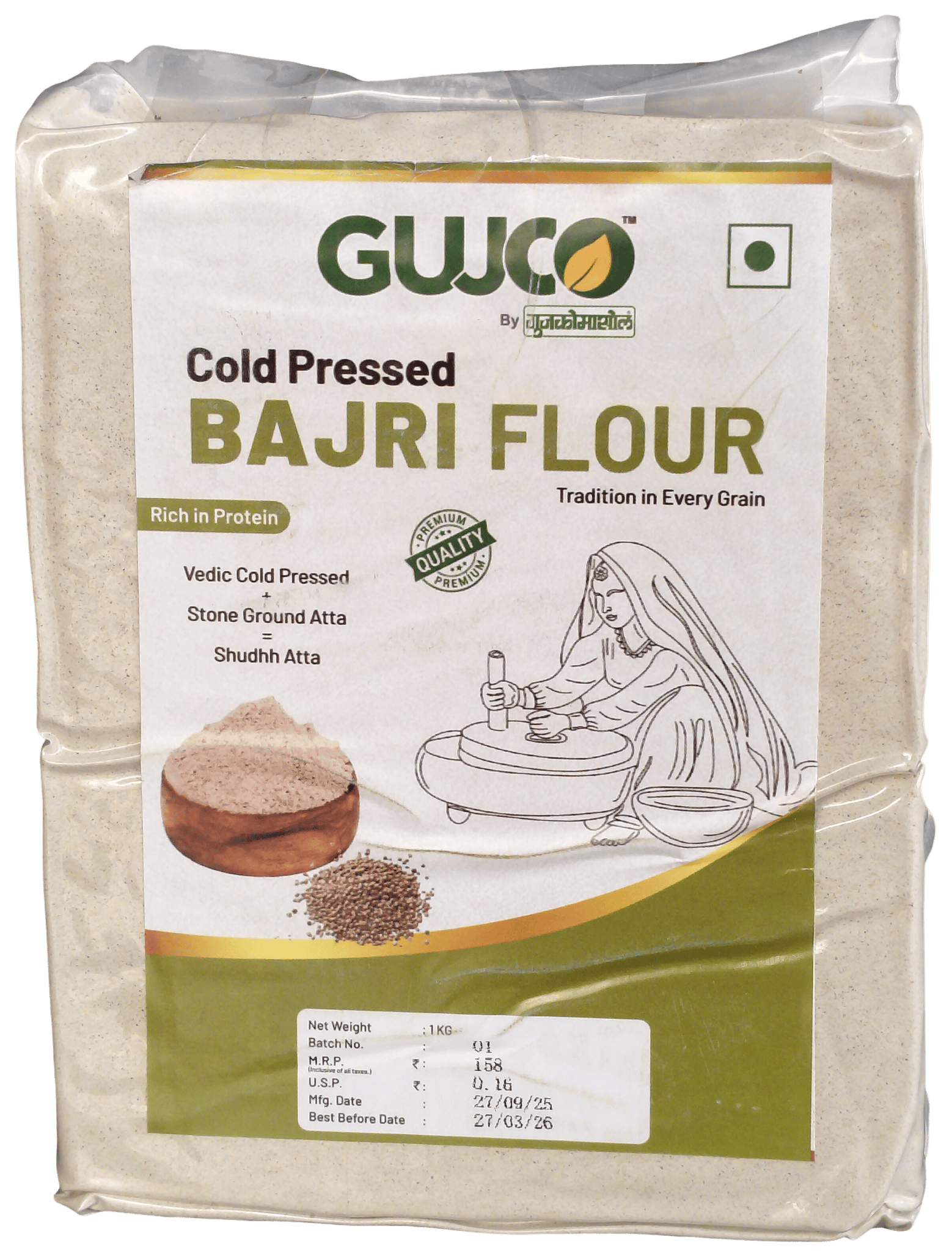 GUJCO Cold Pressed BajrI Flour