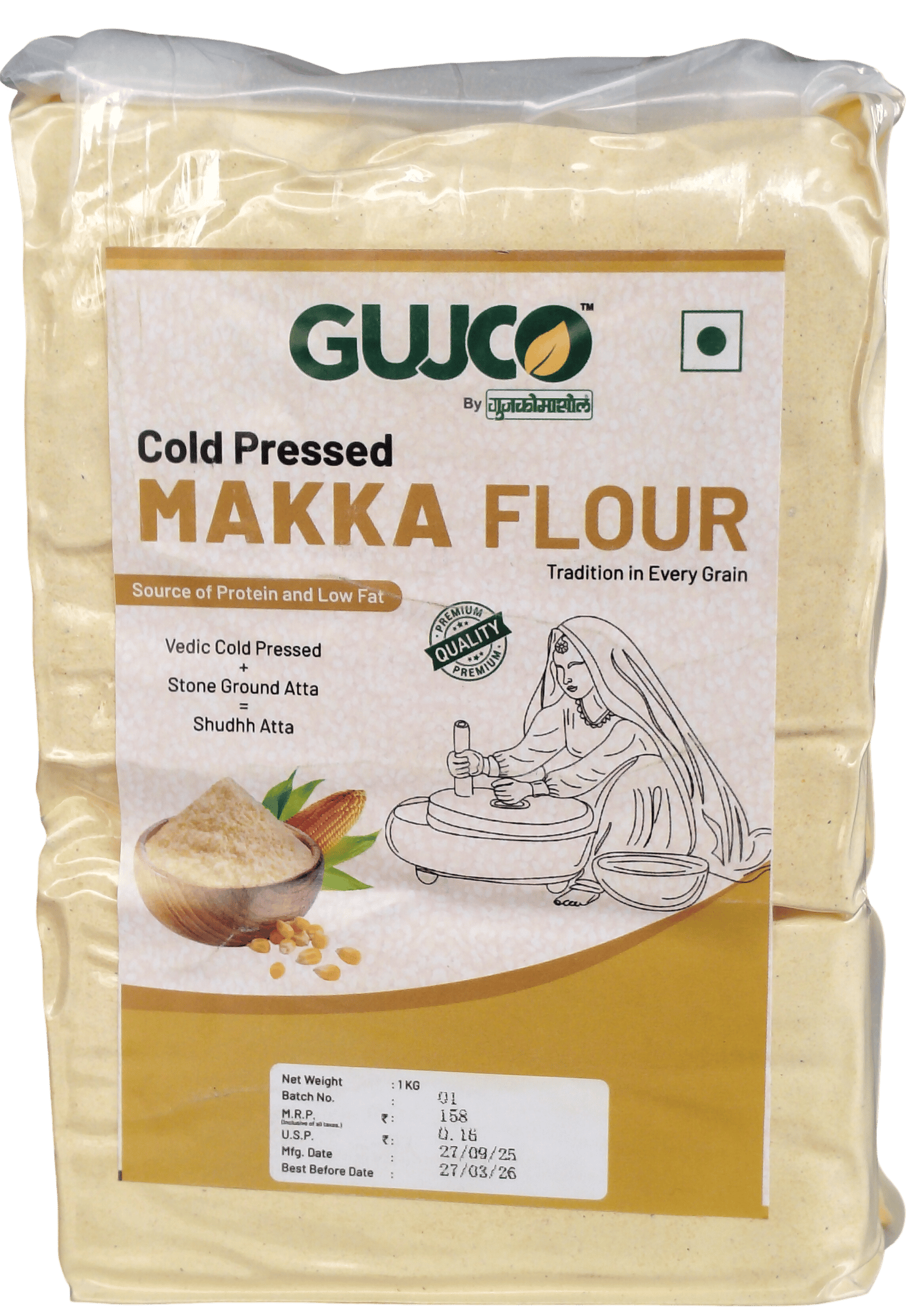 GUJCO Cold Pressed Makka Flour