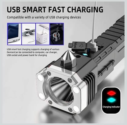 Hammer Portable Rechargeable LED Flashlight Hammer Portable Rechargeable LED Flashlight
