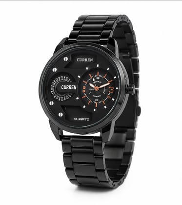Curren Black Analog Quartz Watch for Men Curren Black Analog Quartz Watch for Men