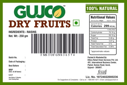 GUJCO Kismis (Raisins)