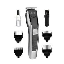Electric Hair Trimmer for Men Clipper Shaver Rechargeable Hair Machine Adjustable Beard Hair Trimmer with 4 Combs (Black)