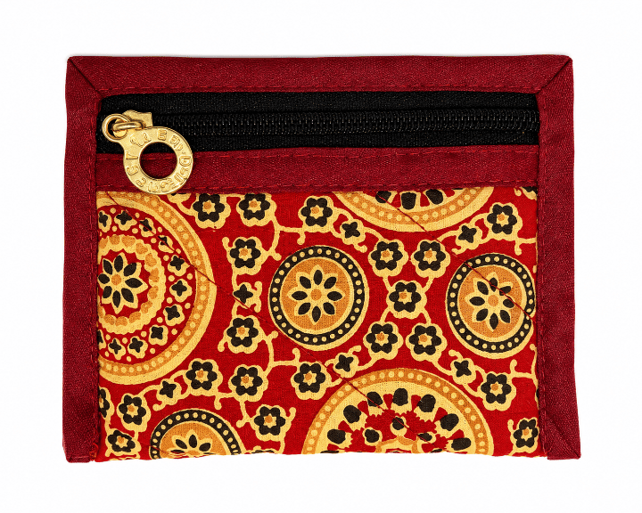 Traditional Rajasthani Handmade Fabric Zipper Pouch | Festive Gift & Coin Purse