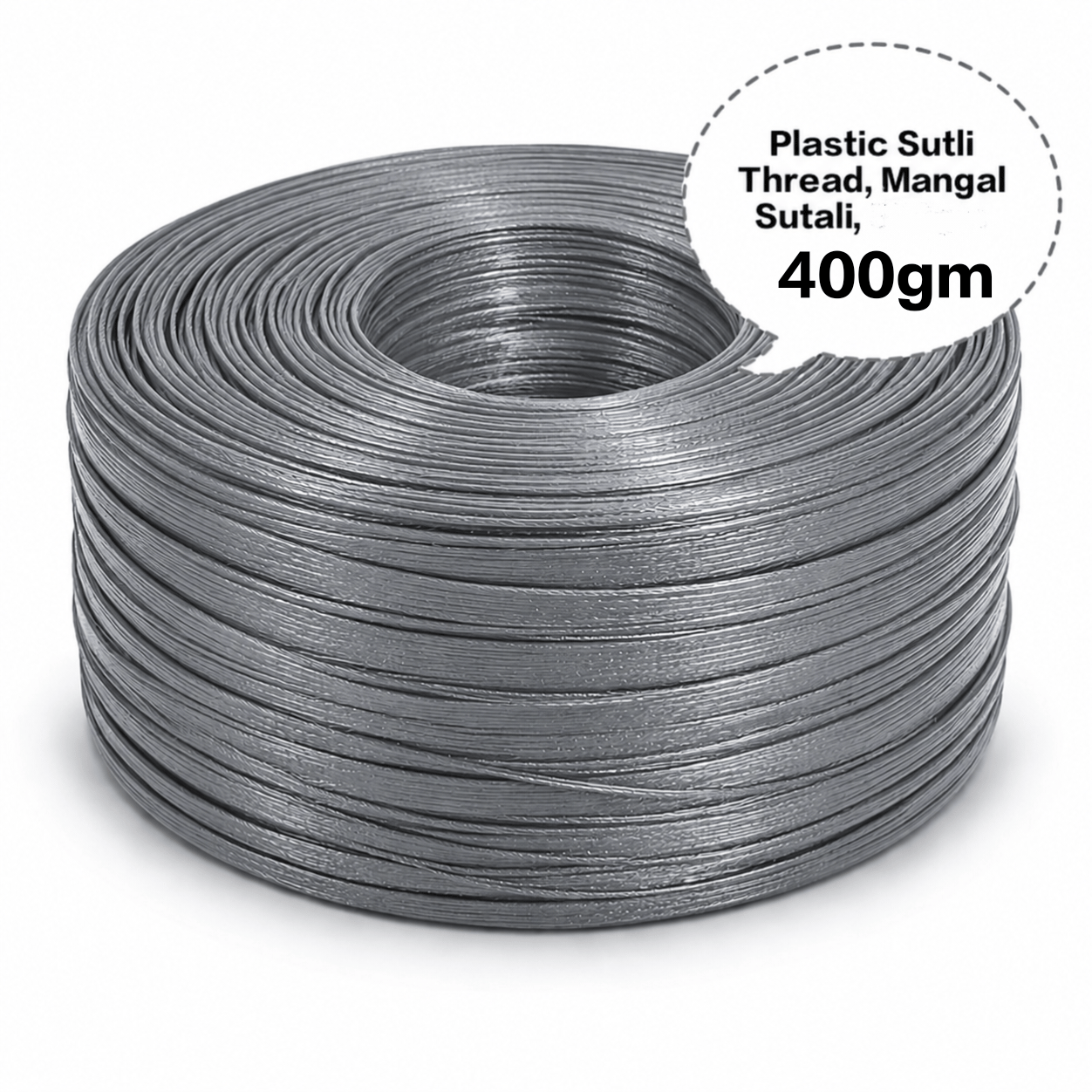 Plastic Sutli Thread, Mangal Sutali, PP Packing Twine, Polypropylene Packing Thread, Plastic Packing Sutli 400gm 2pieces