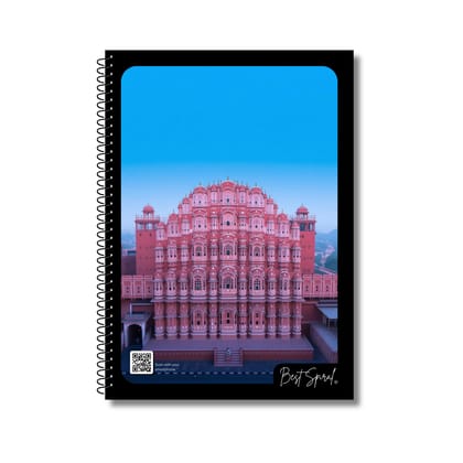 Best Spiral A4 Rough Spiral Notebook 300 Pages Ruled - Pack of 1