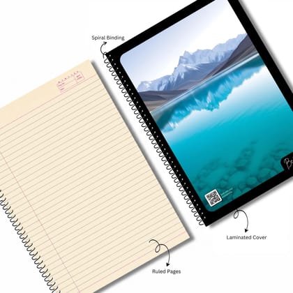 Best Spiral A4 Rough Spiral Notebook 500 Pages Ruled - Pack of 1