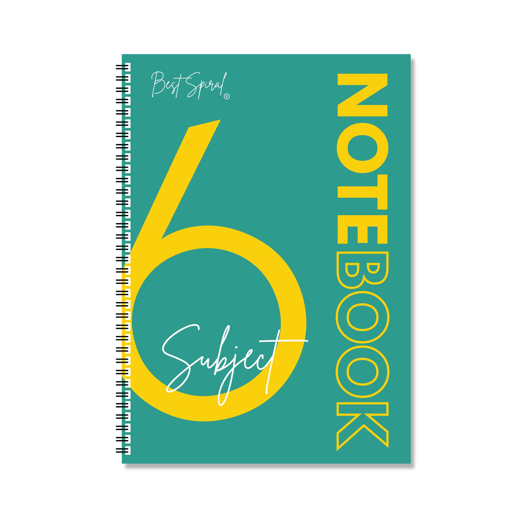 6 Subject Notebook - 210mm x 297mm, Soft Cover, 300 Pages, Single Line