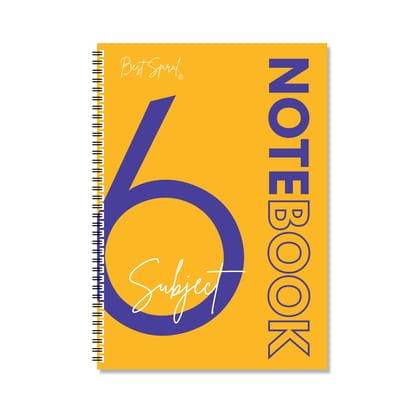 6 Subject Notebook - 210mm x 297mm, Soft Cover, 400 Pages, Single Line