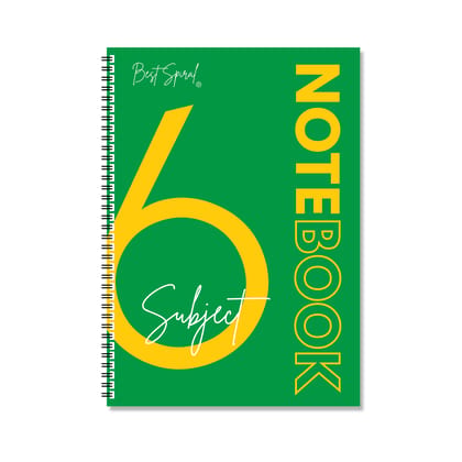6 Subject Notebook - 210mm x 297mm, Soft Cover, 500 Pages, Single Line