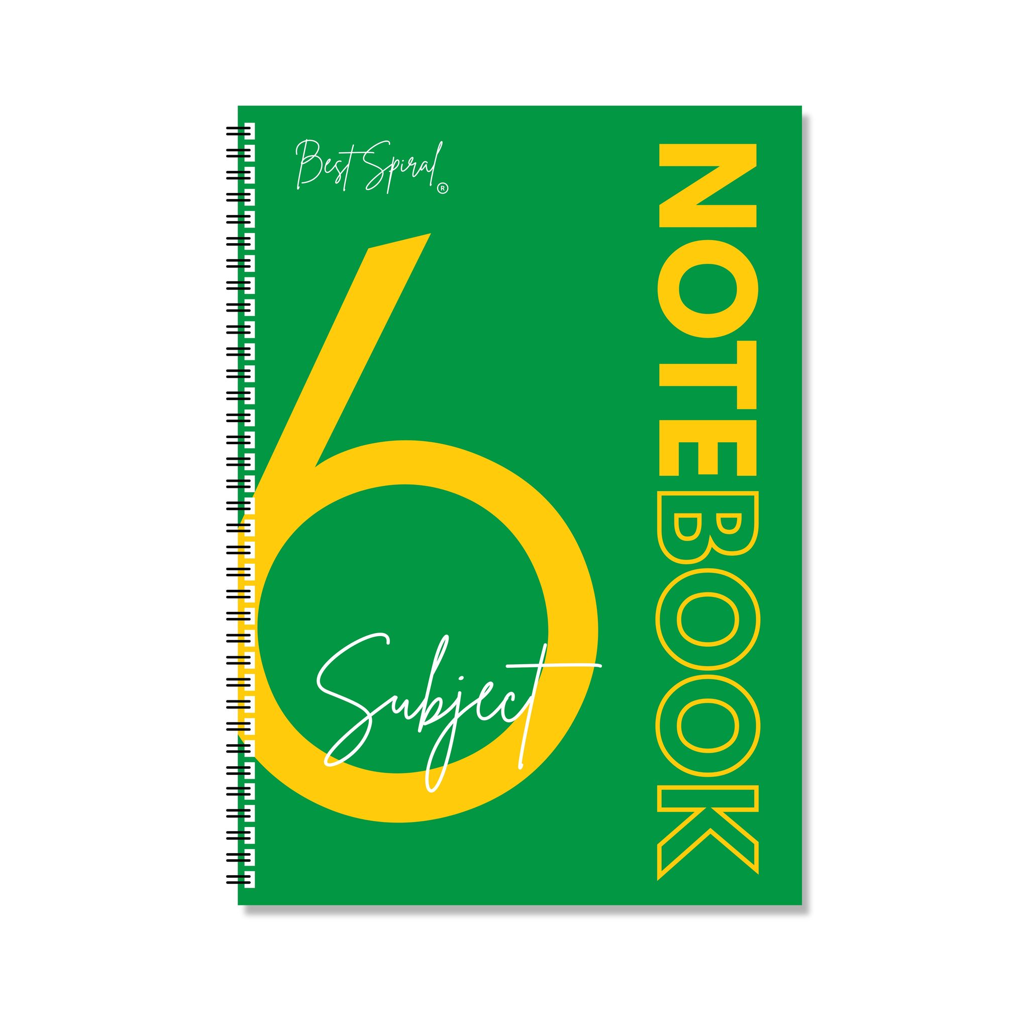 6 Subject Notebook - 210mm x 297mm, Soft Cover, 500 Pages, Single Line