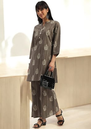Cocoa Calm Co-ord Set-S