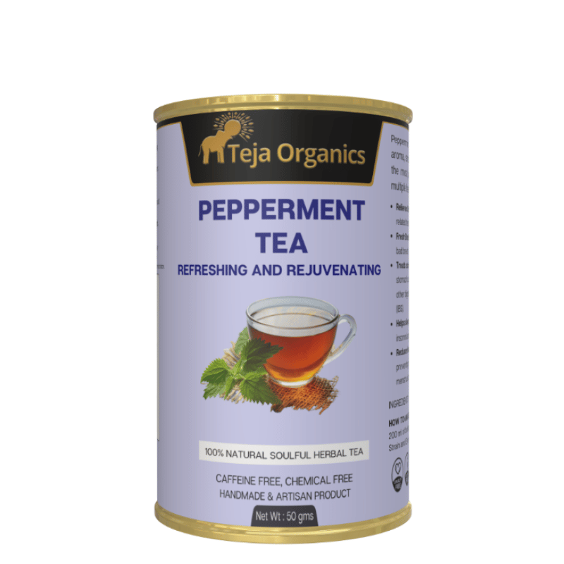 Peppermint Tea 50gm | Naturally Refreshing Herbal Tea for Fresh Breath & Digestion
