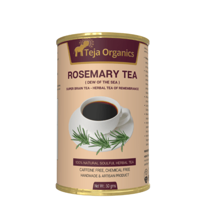 Rosemary Tea 50gm | 100% Pure Rosemary Leaves | Super brain tea – Herbal tea of Remembrance | Supports Memory | Concentration, Focus, and Cognitive performance