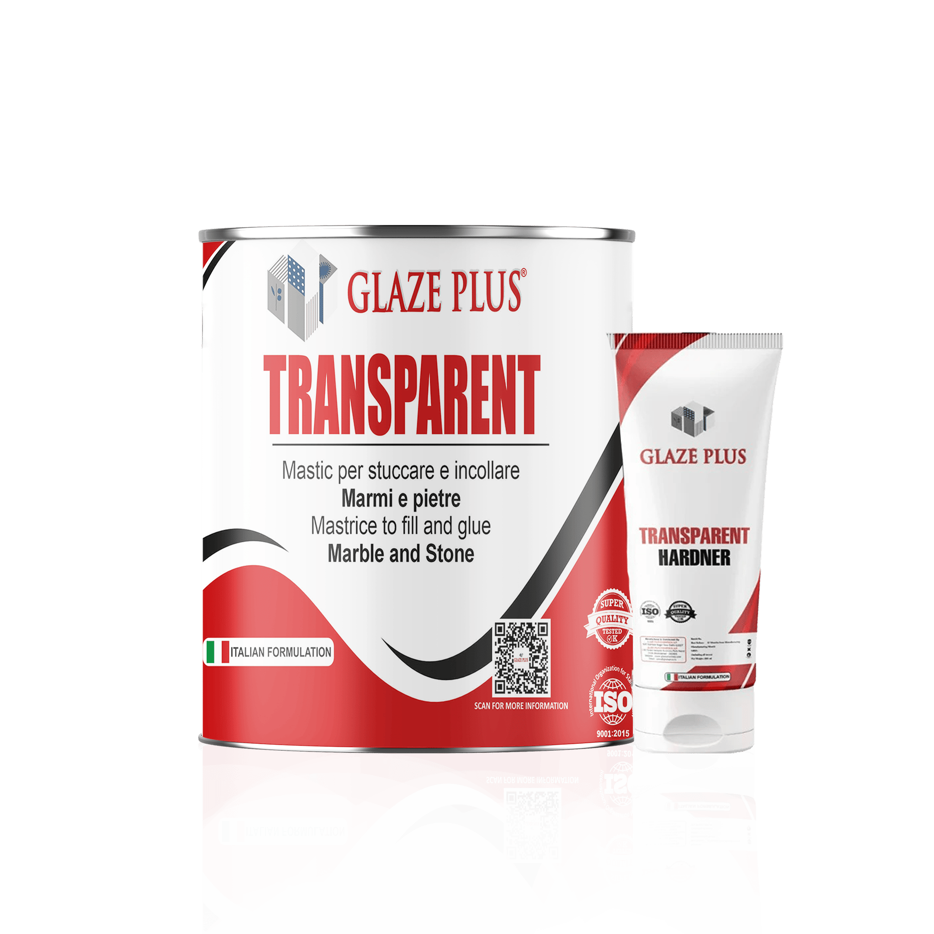 Glaze Plus | Transparent Polyester Gel | For gluing and fills up porous surface stones