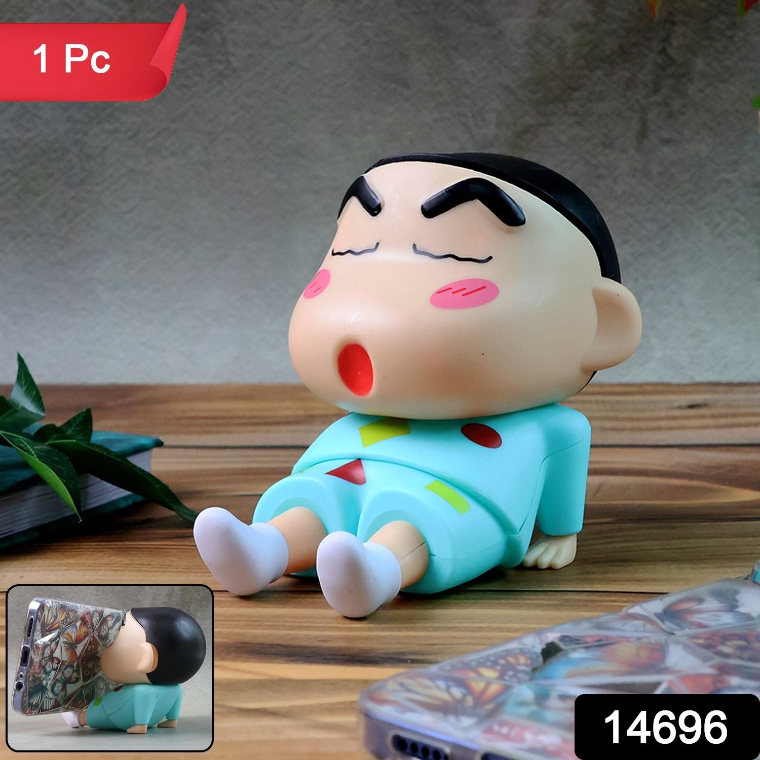 DHRUVINSRI Cute Cartoon Figurine Mobile Phone Stand - (1 Pc)