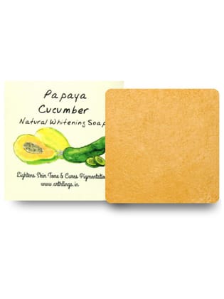 Arthlings Revitalizing Papaya and Cucumber Glow Bar - Gentle Brightening and Hydrating Soap for Radiant Skin