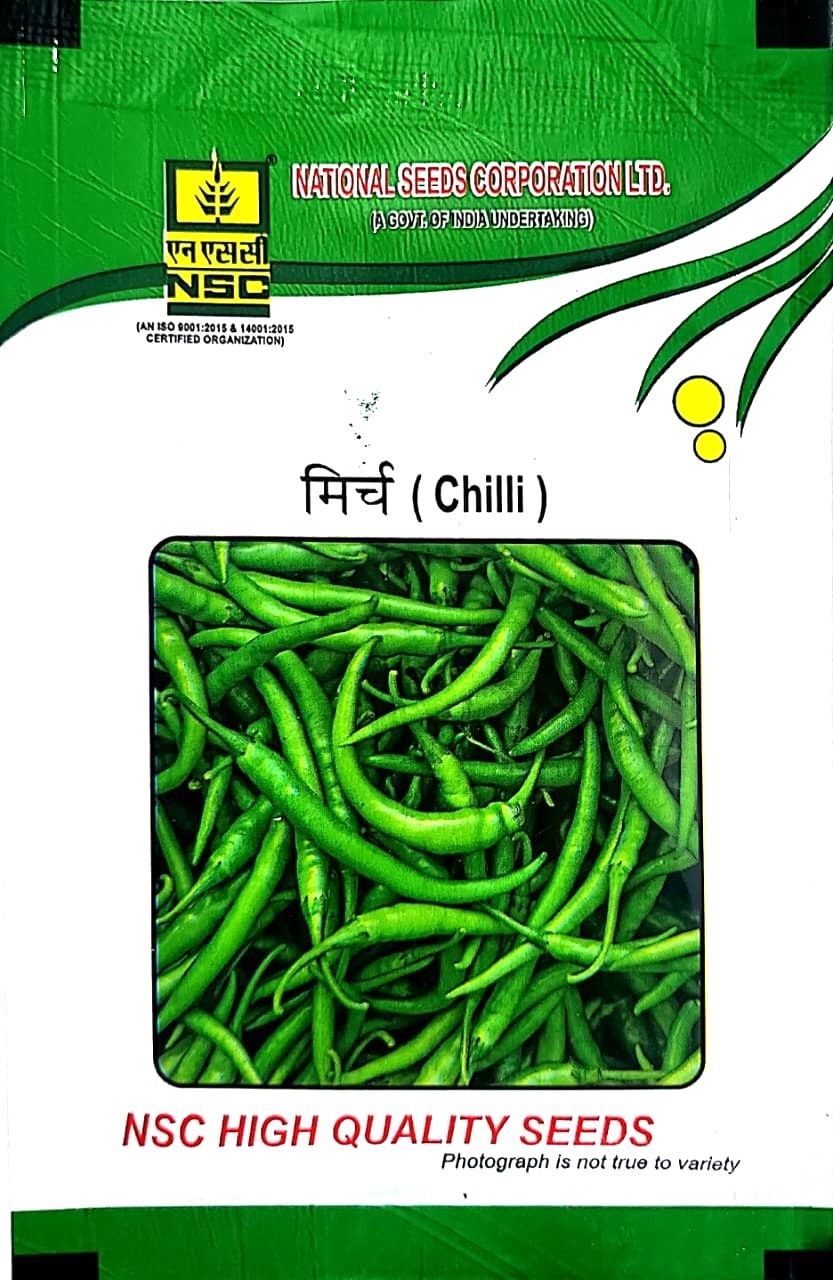 NSC Chilli Hybrid Arka Meghna variety, Truthful Labelled Seed 5 gm