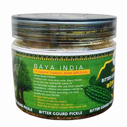 Traditional Karela Pickle | Homemade Bitter Gourd Achar | 100% Natural, Healthy Pickle | No Vinegar & No Preservatives Traditional Karela Pickle | Homemade Bitter Gourd Achar | 100% Natural, Healthy Pickle | No Vinegar & No Preservatives