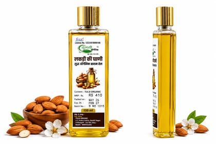 Tulsi Organic Cold Pressed Almond Oil (100 ml)