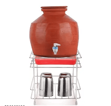 Water Pot Stand with Glass Holder