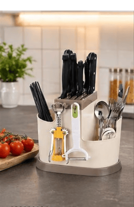 360° Cutlery Holder with Knife Block