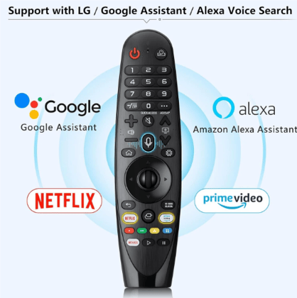 Universal Magic Remote, Voice Command Remote,Replacement for All LG-Smart TV Remote Control with Scroll and Pointer Function (Pls Match The Old Remote With New)