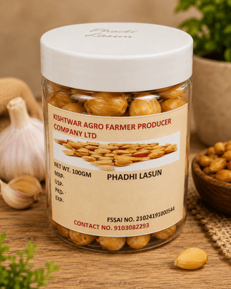 Kishtwar Agro Farmer Producer Phadhi Lasun Single Clove Garlic 100 gram