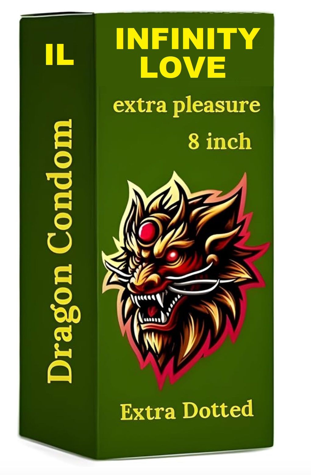 INFINITY LOVE 6 Inch Silicone Dragon Condom For Men | Dragon condom 6 inch big size silicone