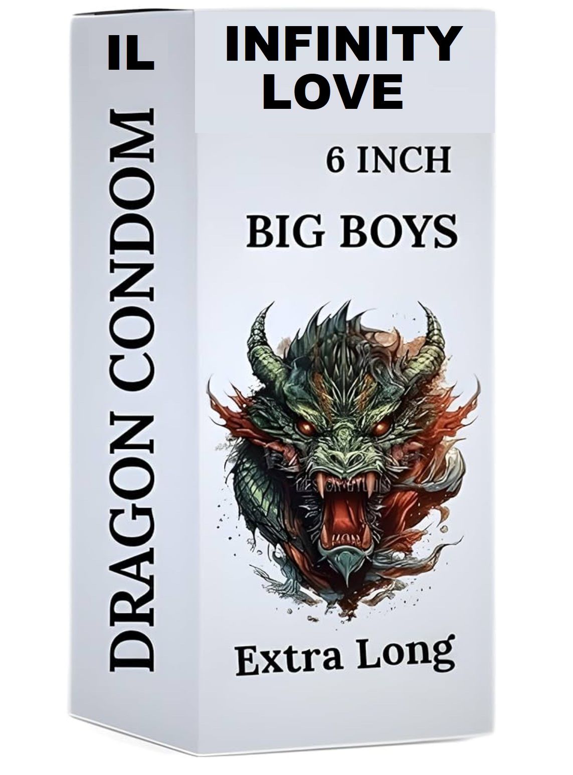 INFINITY LOVE 6 inch Dragon Condom For MenDurable Size Skin Silicone Comfortable Fit Single Piece | Ultra Soft | Long Lasted | Extra size