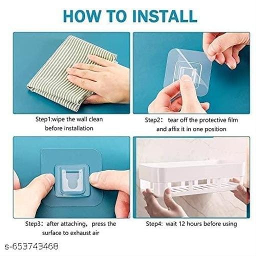 Plastic Bathroom Organiser 1 Pc - Pack of 2