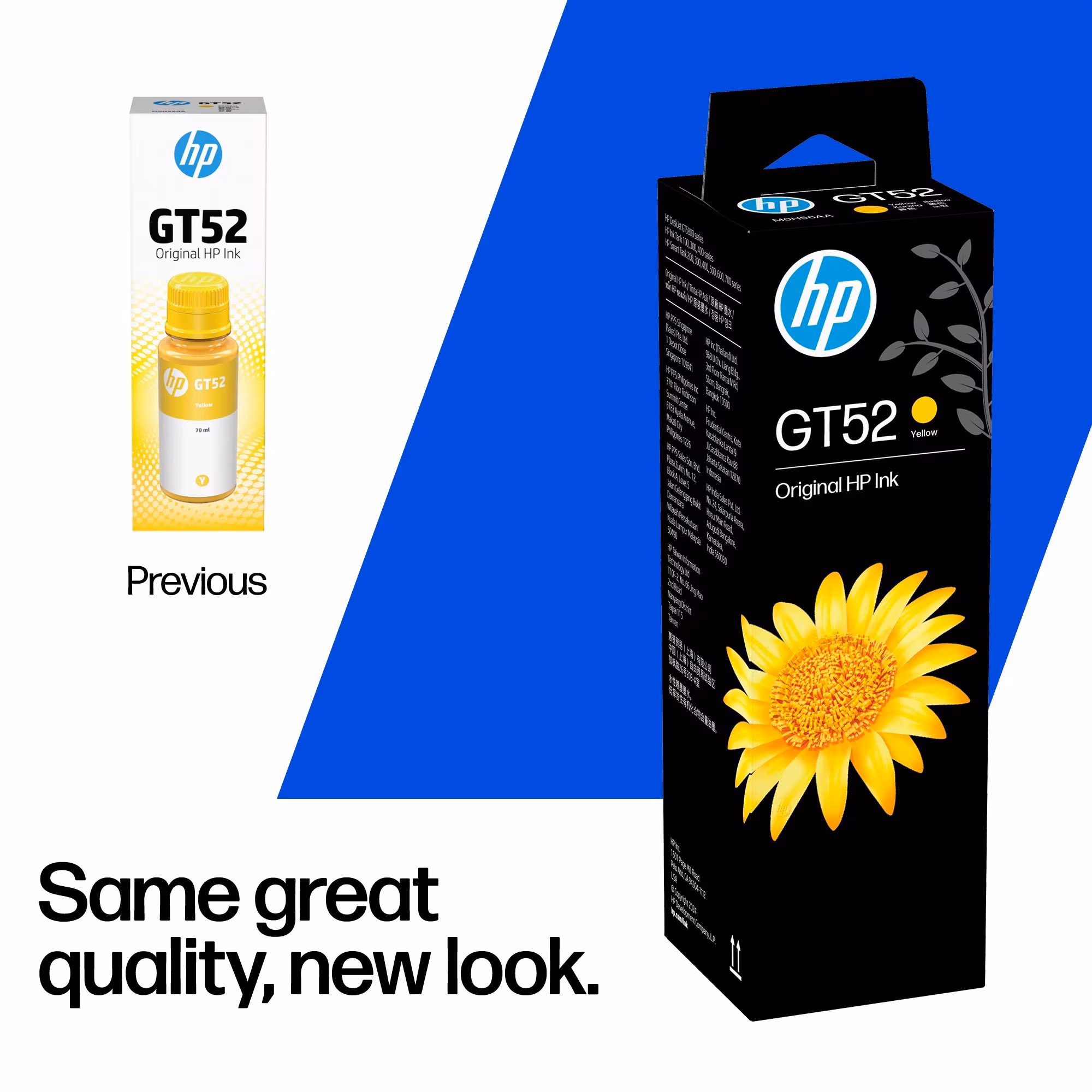 Hp Gt52 70 Ml Yellow Original Ink Bottle (m0h56aa)